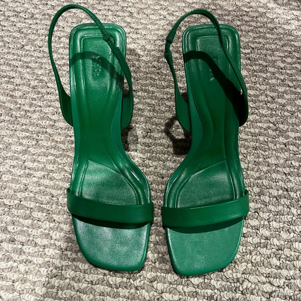 Zara Green Heels
